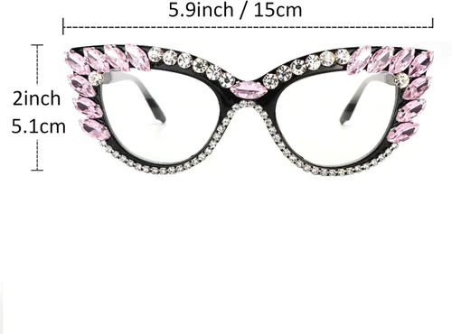 Miniatura 3 de helena Gafas de lectura bifocales con marco de diamantes de imitación fotocromáticos de transición al aire libre para mujeres con estilo ojo de gato