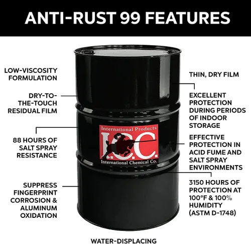 Miniatura 2 de Anti-Rust 99 Disolvente Evaporativo de Alto Rendimiento Preventivo de Óxido y Corrosión; MIL C 16173 D Grado 3; 55 galones