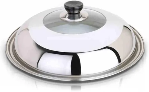 Hofumix - Tapa universal para olla de acero inoxidable, tapa para utensilios, con ventilación de vapor, 13.38 pulgadas (pequeño)