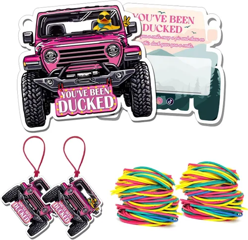 Miniatura 8 de You've Been Ducked - Tarjeta de juego, tarjeta de juego para Jeep o SUV, etiquetas de pato, pato de goma para etiquetas, diseño de automóvil de 4 4