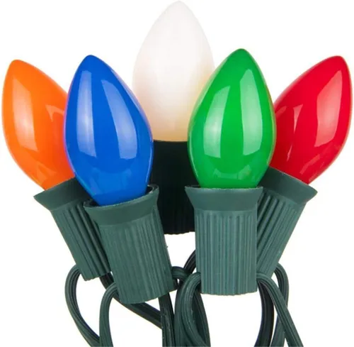 Miniatura 7 de GOOTHY Paquete de 25 bombillas C7 transparentes de repuesto, bombillas C7 transparentes para Navidad, exteriores, patio, interior, tira de luces
