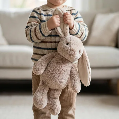 Miniatura 2 de WEIGEDU Animales de peluche de conejo para niños, niñas, niños, bebés, regalo de cumpleaños, regalo para la hora de dormir, 45 cm Floppy Ears