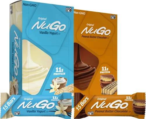 Miniatura 15 de NuGo Barra de proteínas, mantequilla de maní, 0.39 oz de proteína, sin gluten, 15