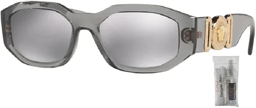 Miniatura 2 de Versace VE4361 - Gafas de sol irregulares para hombre + paquete con kit de gafas de cortesía de diseñador iWear