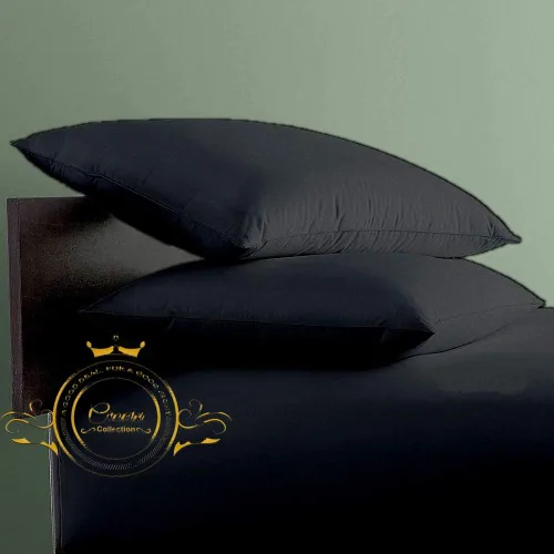 Miniatura 44 de Crown Collection Juego de 2 fundas de almohada estándar de 20 x 26 pulgadas, hipoalergénicas de 600 hilos, 100% algodón egipcio, fundas de almohada
