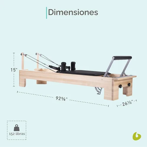 Miniatura 3 de Reformer de Pilates de estudio Balanced Body con caja de ejercicio sentado, máquina de Pilates para equipo de estudio o gimnasio en casa