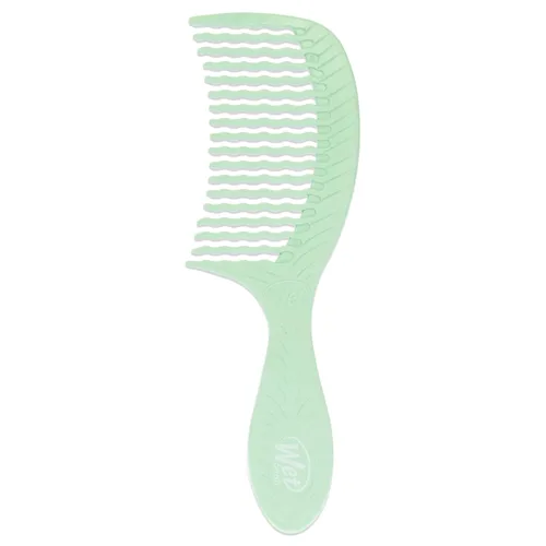 Miniatura 2 de Wet Brush Go Green - Peine de tratamiento con infusión de aceite de árbol de té, desenredante de cabello de dientes anchos con diseño de dientes