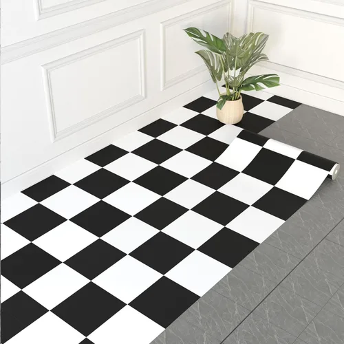 WIFEA Rollo de Suelo de Vinilo Autoadhesivo 23.6"x 118"/19 Pies Cuadrados Baldosas de Suelo Despegar y Pegar, Suelo de Tablones de Vinilo Resistente