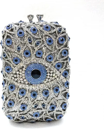 TJLSS - Bolsa de noche con diamantes de cristal para fiesta, vestido de novia, bolsa de mano con diamantes para mujer, bolsa de hombro para cóctel,