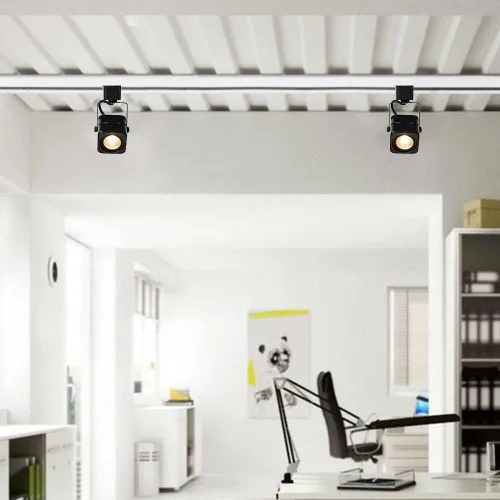 Miniatura 7 de Cabezal de luz LED regulable de 10 W, 3 cables, circuito único, tipo H, riel de iluminación de riel, foco de techo para tareas de acento
