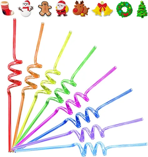 Miniatura 8 de 24 pajitas de unicornio reutilizables para fiestas de unicornio, decoración de fiesta de cumpleaños, suministros de decoración para bolsas