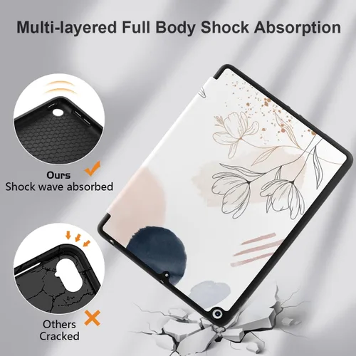 Miniatura 5 de DONGKE Funda compatible con iPad de 10.2 pulgadas 2021 2020 2019 iPad de 9ª/8ª/7ª generación con soporte para lápices, funda protectora delgada