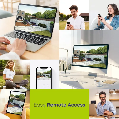 Miniatura 5 de SANNCE 5MP 8 Canales DVR de Cámara de Seguridad, Grabadora DVR de Vigilancia Híbrida 5 en 1 H.264+, Soporta Cámaras de Seguridad IP Analógicas
