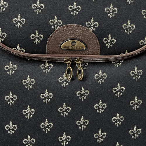 Miniatura 8 de American Flyer Equipaje Fleur De Lis 4 Piezas Set, Negro -, Fleur De Lis - Juego de equipaje de 4 piezas