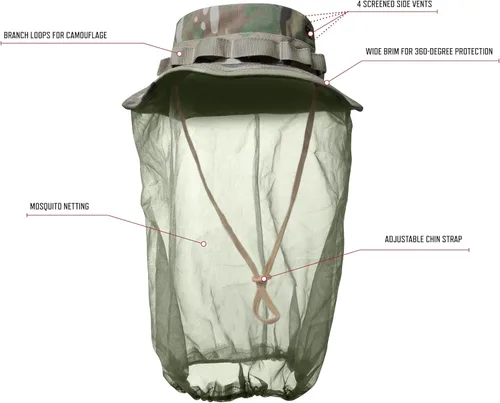 Miniatura 11 de Rothco Sombrero Boonie con mosquitera