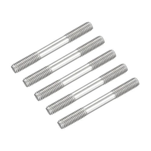 Miniatura 16 de METALLIXITY Tornillos de doble extremo (rosca M8, longitud 80 mm) 5 piezas, pernos de varilla roscada doble de acero inoxidable 304