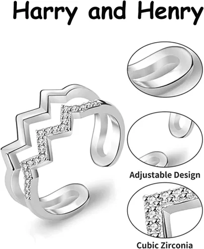 Miniatura 28 de Regalos para hija de mamá, anillo de circón de doble onda, anillos de madre e hija, artículos de moda, regalos de cumpleaños, Navidad, 2025