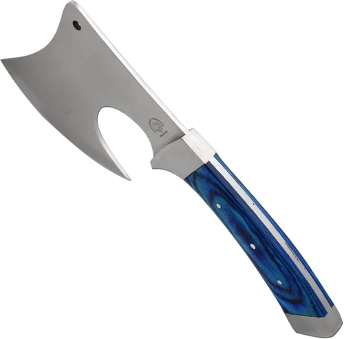 Miniatura 5 de Colección de acero inoxidable Mango de madera Hacha al aire libre Caza Camping Hacha (azul) 512 0