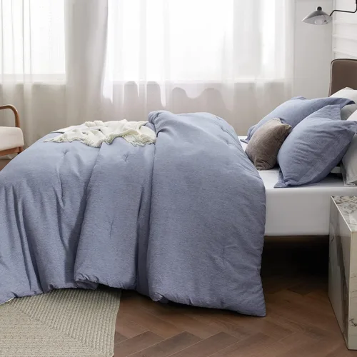 Miniatura 262 de Bedsure Juego de edredón Twin/Twin XL, ropa de cama suave beige para todas las estaciones, juego de cama teñido catiónico, 2 piezas, 1 edredón