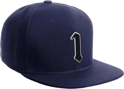 Miniatura 324 de Daxton Gorra clásica con visera de billete plano con letras del alfabeto inglés antiguo de la A a la Z
