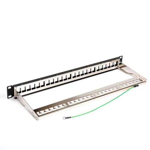 Miniatura 2 de Panel de conexión en blanco modular del marco del panel de conexión de los puertos FTP de 1U 24 puertos Panel de conexión en blanco para montaje