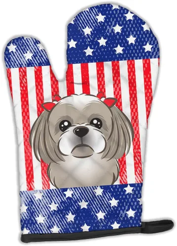 Miniatura 225 de Caroline's Treasures BB4020OVMT Dog House Collection Border Collie - Guante de horno grueso resistente al calor para sartenes calientes y horno