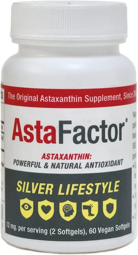 Suplemento de astaxantina Silver Lifestyle 60 cápsulas blandas