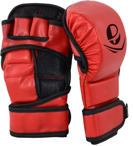 Miniatura 2 de PFG - Guantes de boxeo para artes marciales, artes marciales, muay tailandés, entrenamiento de boxeo Rojo