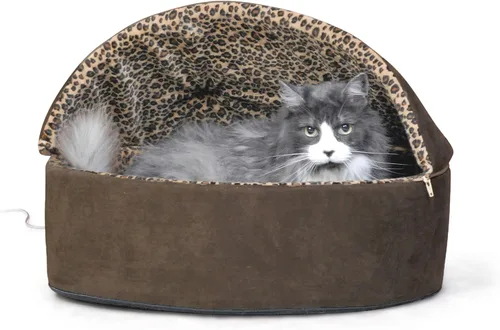Miniatura 8 de K&H Pet Products Thermo-Kitty Bed Deluxe - Cama Calefactada de Lujo para Gatos Grandes - Cama Calefactada para Mascotas de Interior para Perros