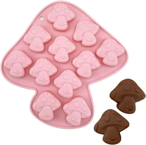 Miniatura 11 de 1 molde de silicona para chocolate de Navidad, hombre de jengibre, árbol de Navidad, Papá Noel, medias, muñeco de nieve y campana, moldes 3D