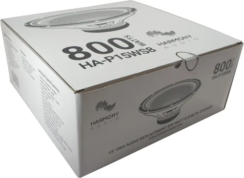 Miniatura 6 de Harmony Audio HA-P15WS8 - Subwoofer/altavoz de 800 W de repuesto en bruto de 15 pulgadas, imán de 48 onzas