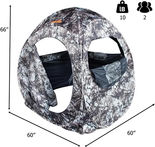 Miniatura 2 de THUNDERBAY Run & Gun Series 1-3 Pereson Pop-Up Ground Blind, Hunting Bilnd for Deer, Turkey Duck Hunting, Bow Hunting