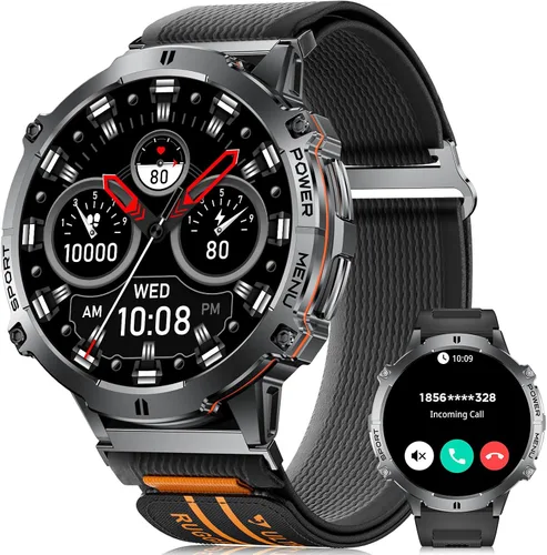 Miniatura 13 de Relojes inteligentes LIGE para hombres con batería de 900mAh (60+ horas de espera), pantalla AMOLED de 1.73" con Bluetooth, modo de llamada, más