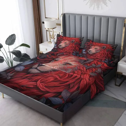Miniatura 9 de Bear Sheets - Juego de sábanas de tamaño individual, sábanas de microfibra suave, bolsillo profundo, sábanas y fundas de almohada estampadas sin
