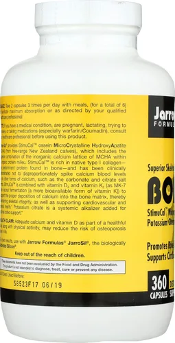 Miniatura 4 de Fórmulas Jarrow Bone-Up, promueve la densidad ósea, 360 cápsulas