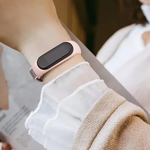 Miniatura 7 de Amzpas Bandas de nailon para Xiaomi Mi Band 5/Mi Band 6, paquete de 3 correas de reloj de tela suave para Amazfit Band 5/Band 6, pulseras