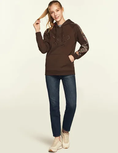 Miniatura 7 de CQR Sudadera con capucha de forro polar para mujer, con bolsillo frontal al aire libre, sudadera con forro polar de invierno
