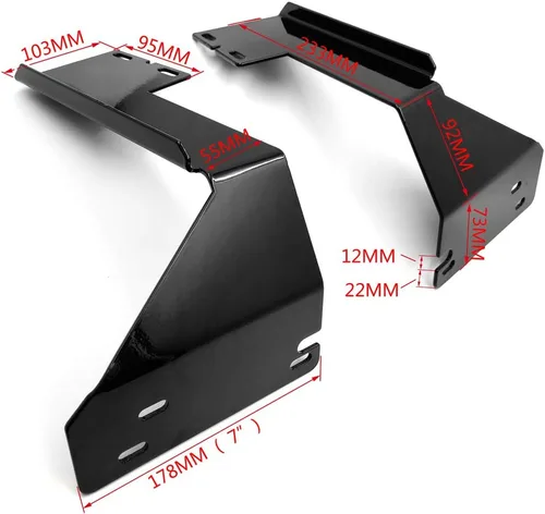 Miniatura 3 de Soporte de carenado interno US-TGHD-FMS003 compatible con Harley Road Glide Roadglide FLTR modelo 1998-2013 [Ver ajuste]