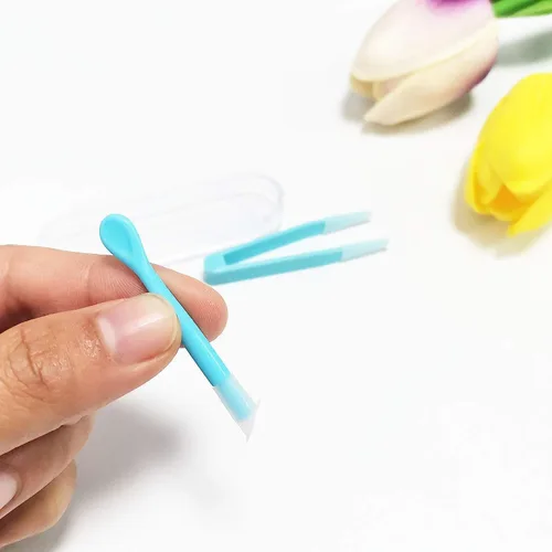Miniatura 8 de 1 aplicador de contacto, insertador+pinzas con punta suave, herramienta para quitar lentes de contacto, para estuches de lentes de contacto salud