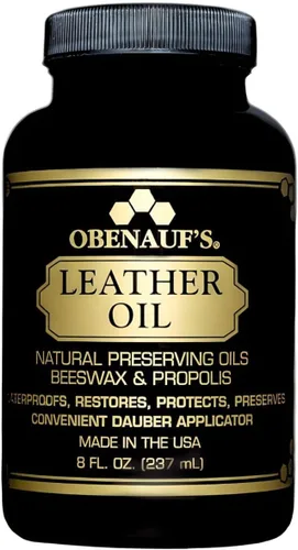 Aceite de Cuero Obenauf's - Acondicionador de Cuero (8 onzas) - Restaura y Protege Botas de Cuero, Chaquetas, Bolsos, así como Cuero de Coche,