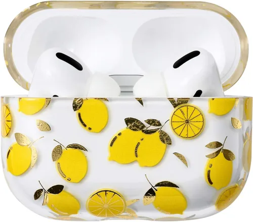 Miniatura 11 de AKABEILA Funda compatible con Apple Airpods Pro para mujer, transparente con diseños, policarbonato duro, a prueba de golpes [LED frontal visible]