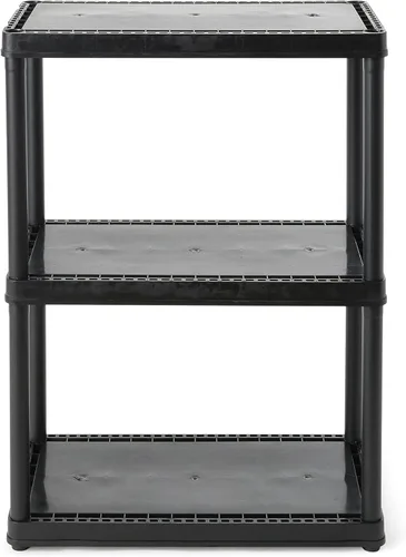 Miniatura 5 de Gracious Living Sistema de organización de almacenamiento de 3 estantes de altura fija, uso ligero, sólido, de 12 x 24 x 33 pulgadas, para hogar