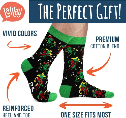 Miniatura 2 de Lavley Funny Socks For Men - Novelty Gifts For Sports Fans, Golfing, Pickleball, Weight Lifting, Racing and More