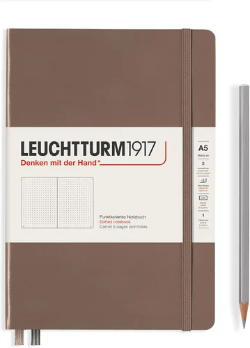 Miniatura 73 de LEUCHTTURM1917 - Cuaderno de tapa dura mediano A5 con 251 páginas numeradas para escritura y diario (verde menta, con puntos)