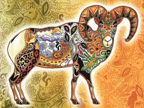 Miniatura 3 de Pure Country Weavers Sue Coccia - Manta de ovejas de cuerno grande, tótem de espíritus animales, manta de regalo tejida de algodón, fabricada