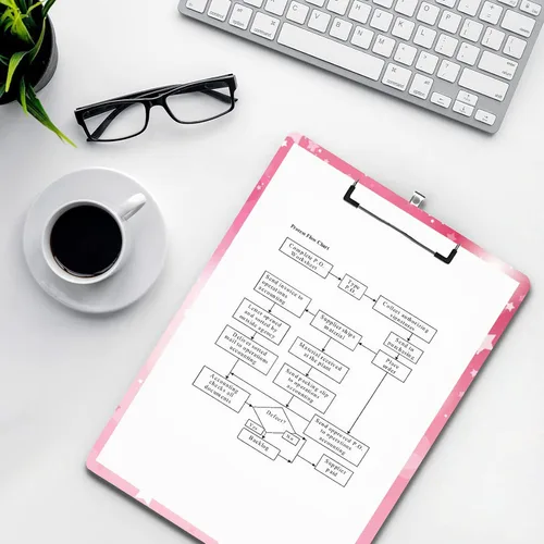 Miniatura 7 de Portapapeles de moda, portapapeles decorativos con bonito patrón, bloc de palabras de madera de diseño personalizado con clip de metal de perfil