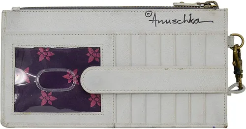Miniatura 2 de Anuschka Womens Original Hand-Painted Leather RFID Blocking Organizer Wristlet