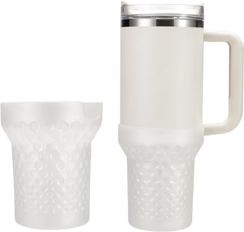 Miniatura 9 de Thxbag Bota de silicona para taza Stanley Cup 30oz / 20oz, funda de protección en color rosa compatible con Stanley H2.0 y Stanley Adventure Cuarzo