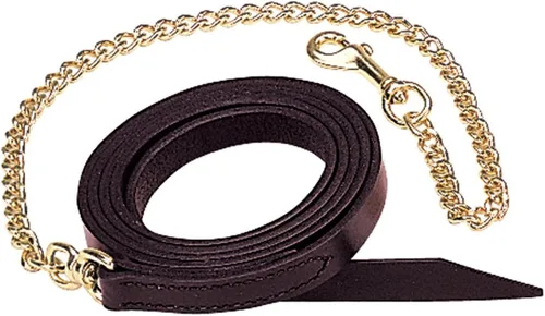 Miniatura 2 de Weaver Leather Correa de caballo de una sola capa con cadena chapada en latón
