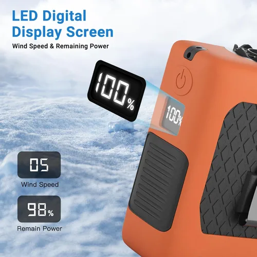 Miniatura 4 de Ventiladores portátiles con flujo de aire fuerte ventilador de cintura personal con tiempo de funcionamiento máximo de 40 horas, ventiladores